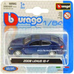 Lexus IS-F Blue Burago 1:64 Scale Miniature