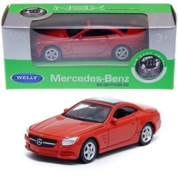 Mercedes SL500 Red Welly 1:60 Scale